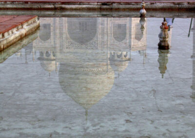 Taj Mahal gespiegelt